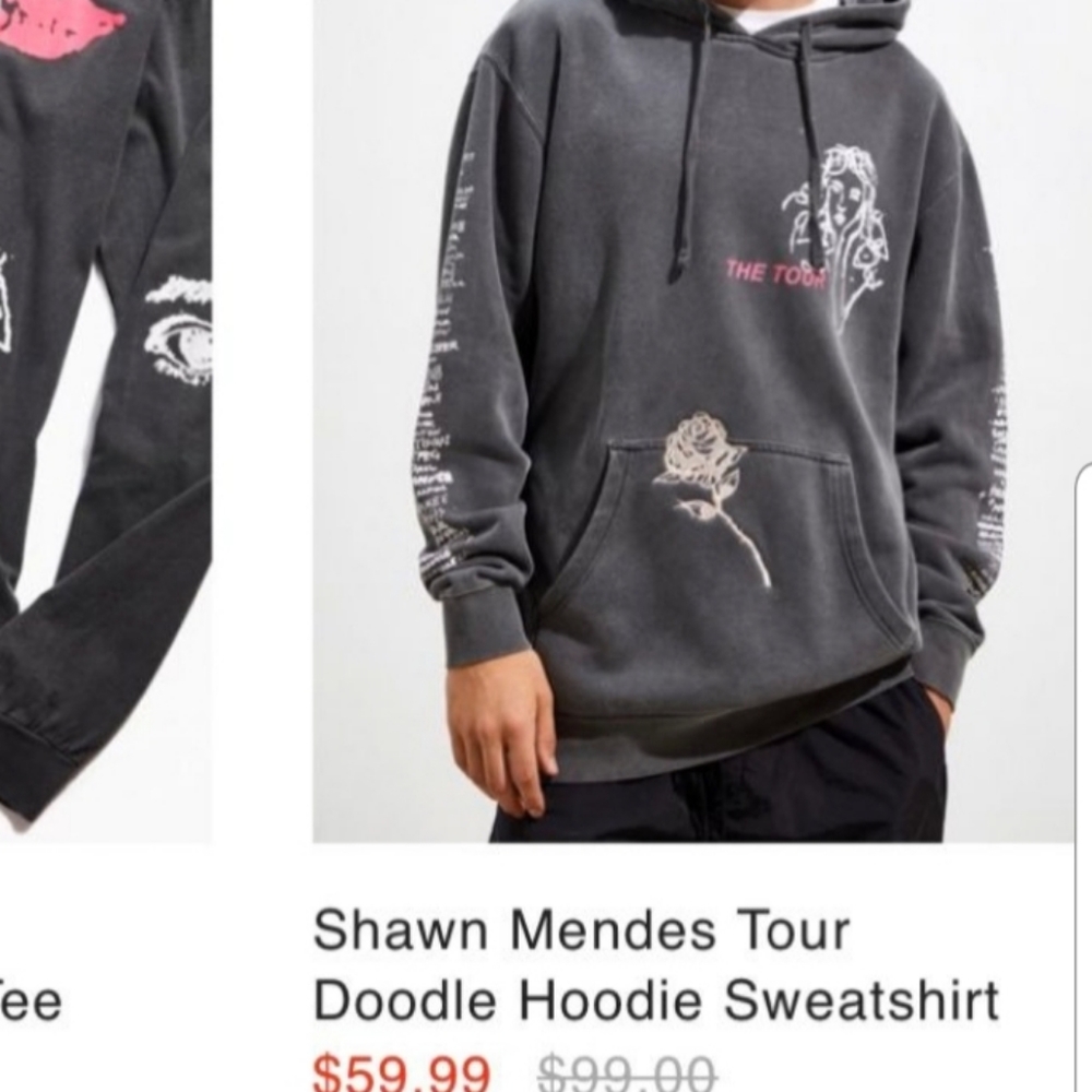 Shawn Mendes tour hoodie, designed by Kid Super 